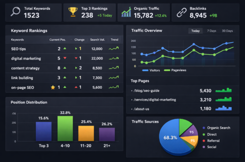 Live SEO Dashboard
