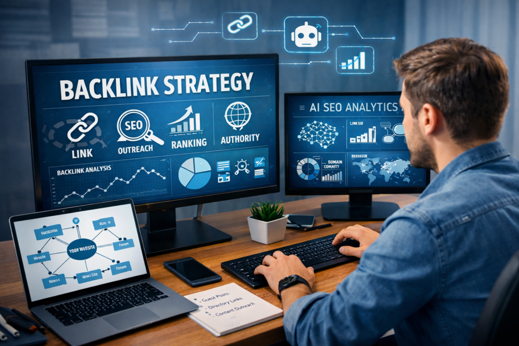 SEO-expert-analyzing-backlink-strategies-1024x683 Link Building is Dead? How AI Search is Changing Backlinks Forever